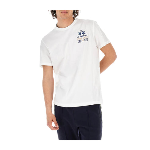 La Martina T-shirt T-shirt Uomo con maxi stampa bandiere S P25 - LA MARTINAMAR601JS388 - 00001 - S - Francavilla Moda